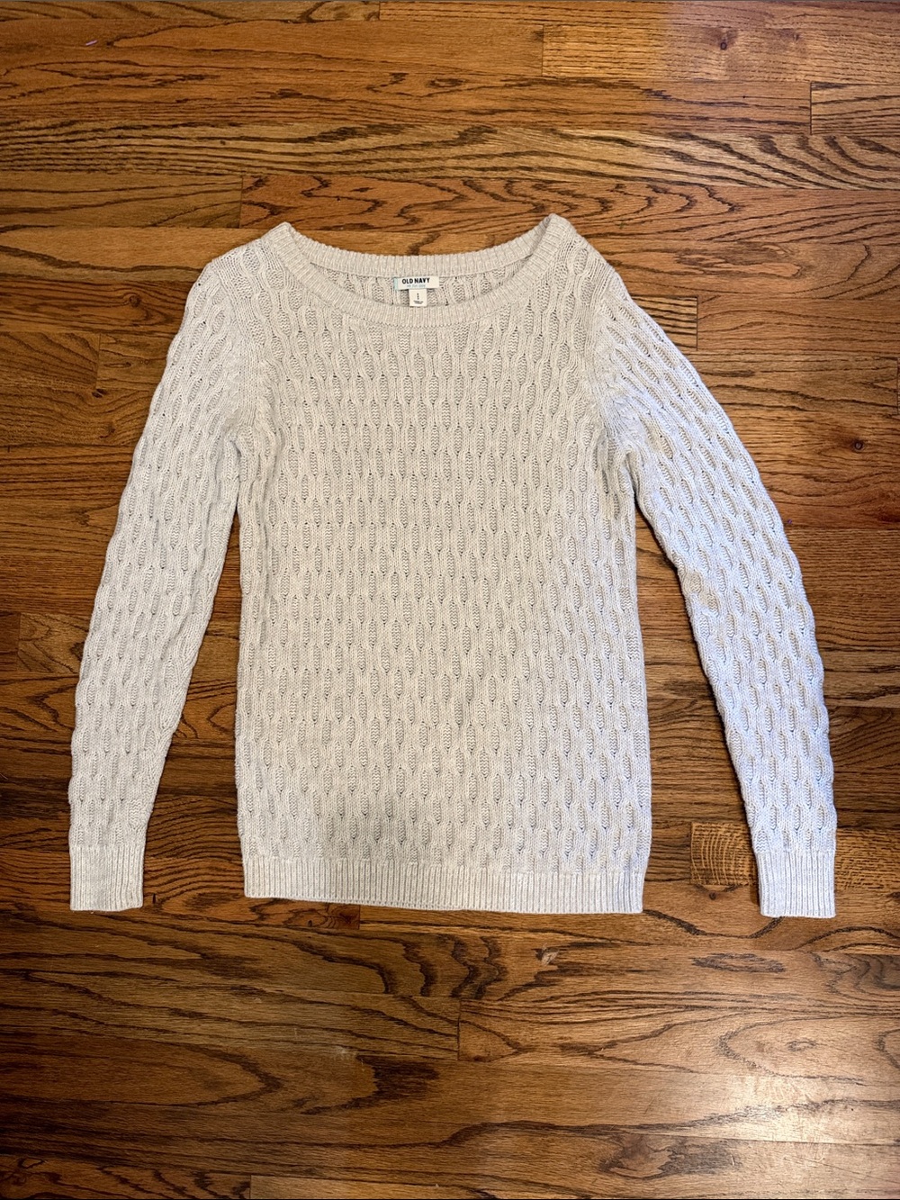 🌸3/$10🌸 Old Navy Cream Cable Knit Scoop-Neck Sweater